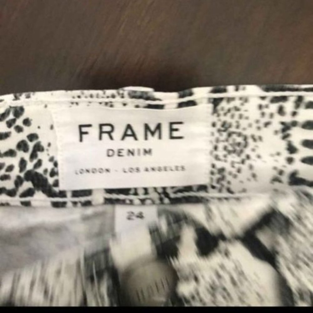 Frame Denim Python Mini Skirt Size 24 - Picture 6 of 9